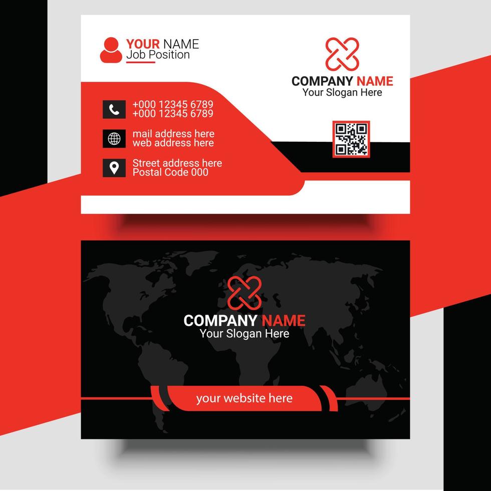 Creative Modern Professional Business Card Design Template vector