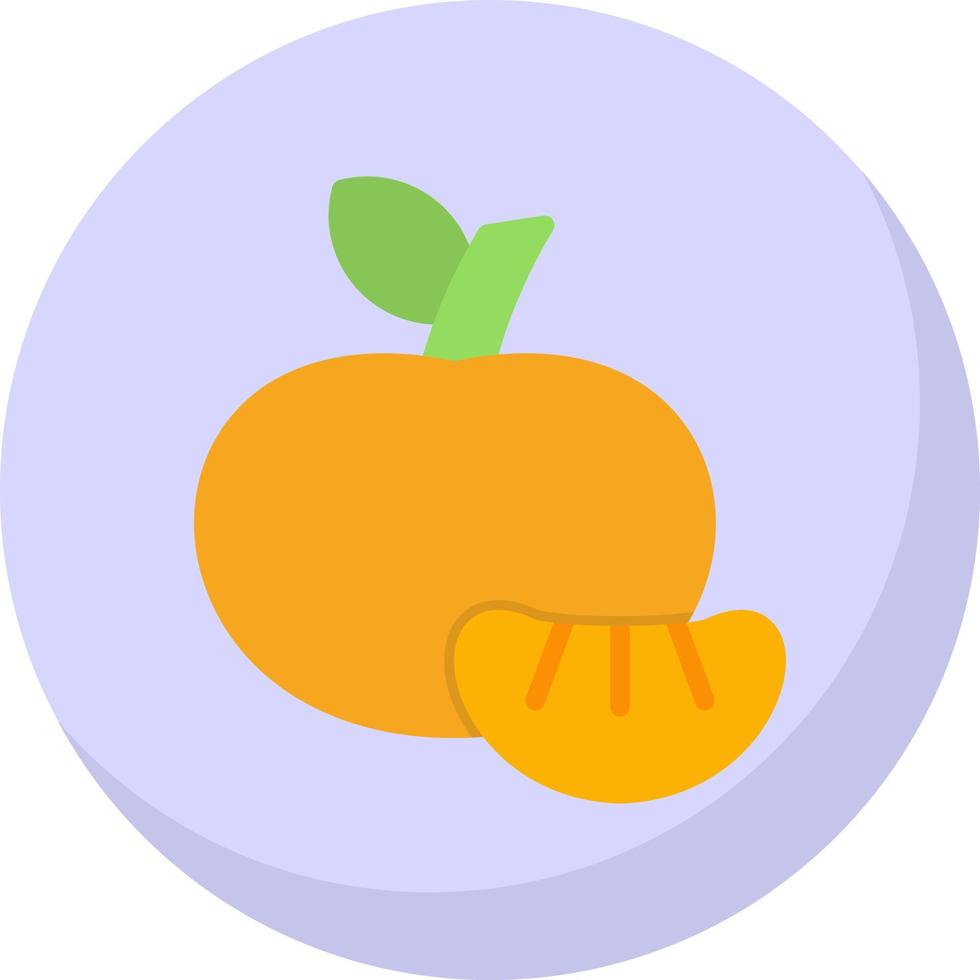 Tangerine Vector Icon Design