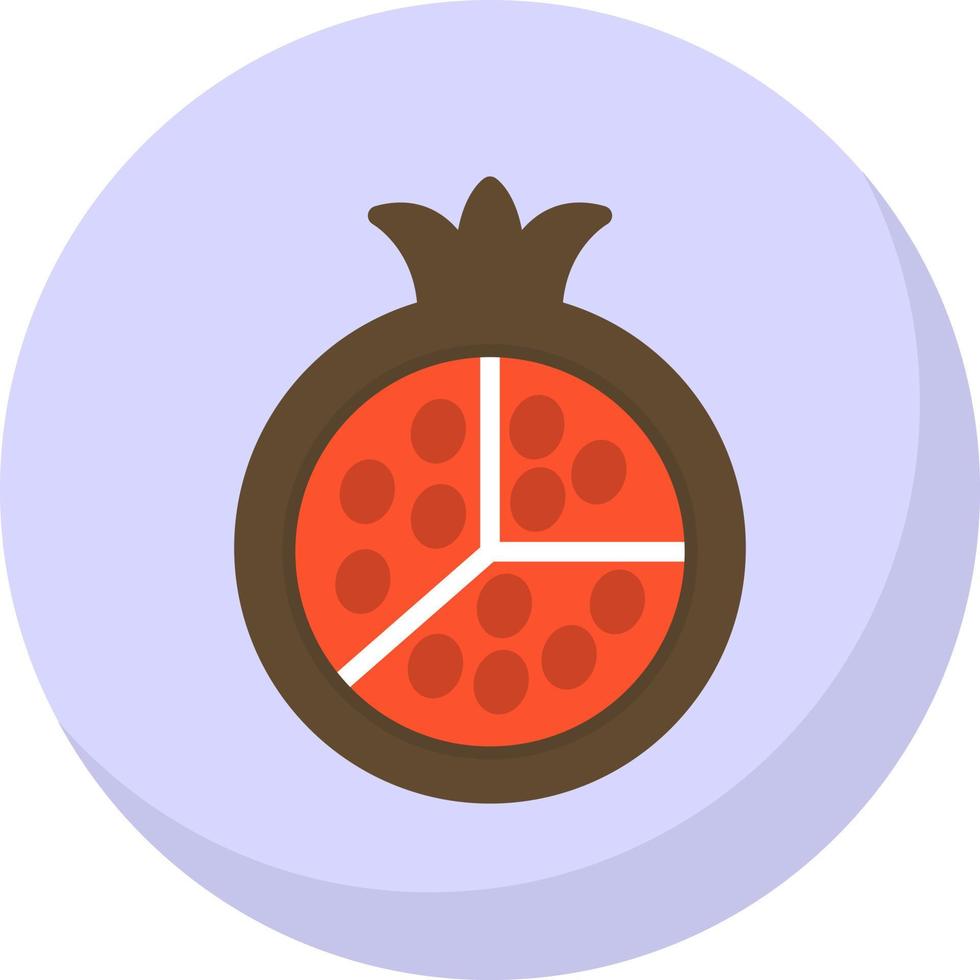 Pomegranate Vector Icon Design
