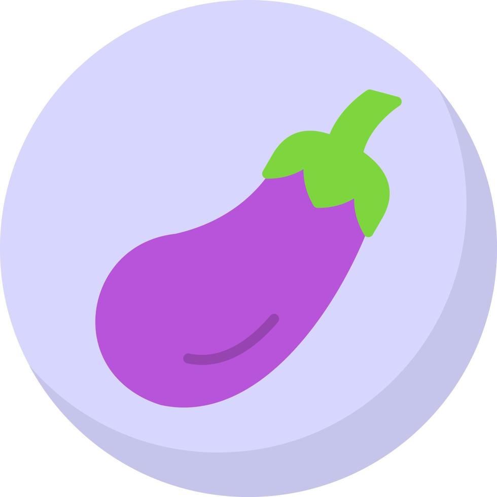 Eggplant Vector Icon Design
