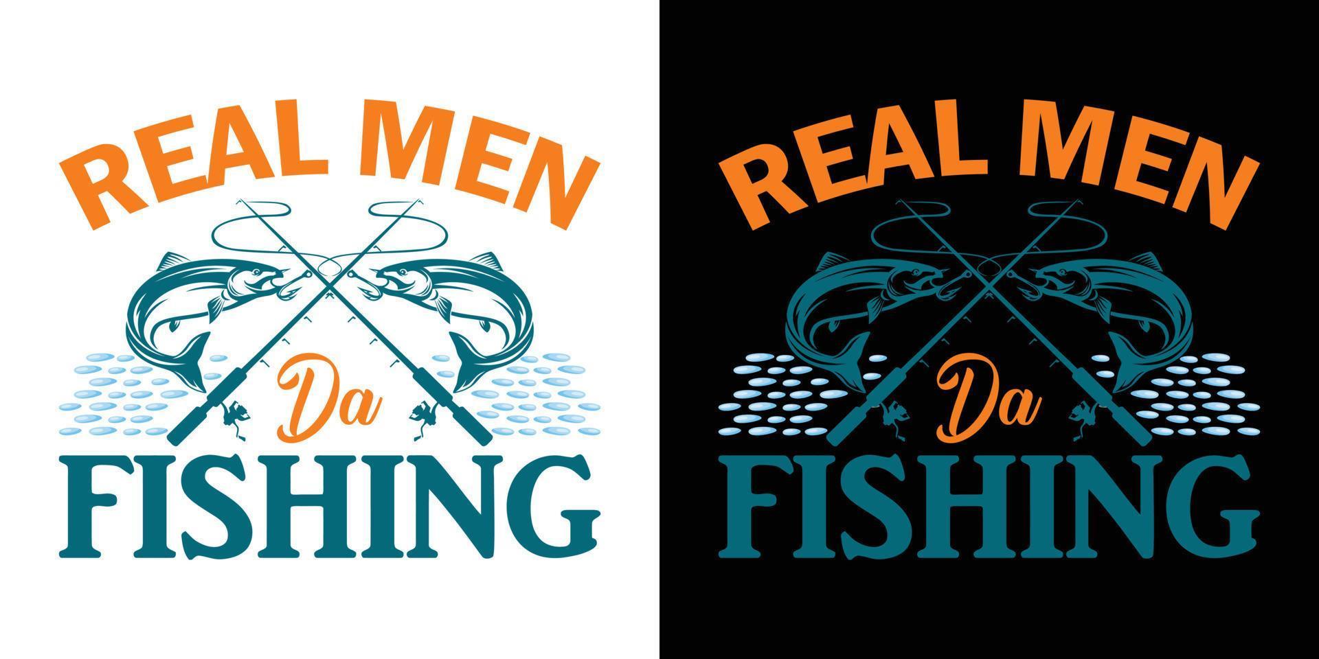 Fishing vector t-shirt design samples with illustration of a fish and a fishing.