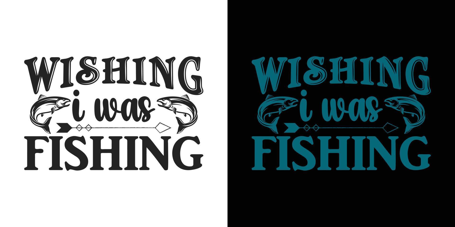 Fishing vector t-shirt design samples with illustration of a fish and a fishing.