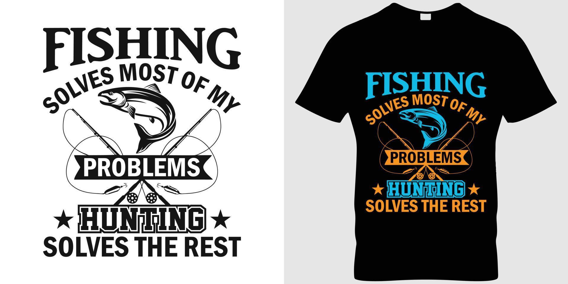 Fishing vector t-shirt design samples with illustration of a fish and a  fishing. 20496386 Vector Art at Vecteezy