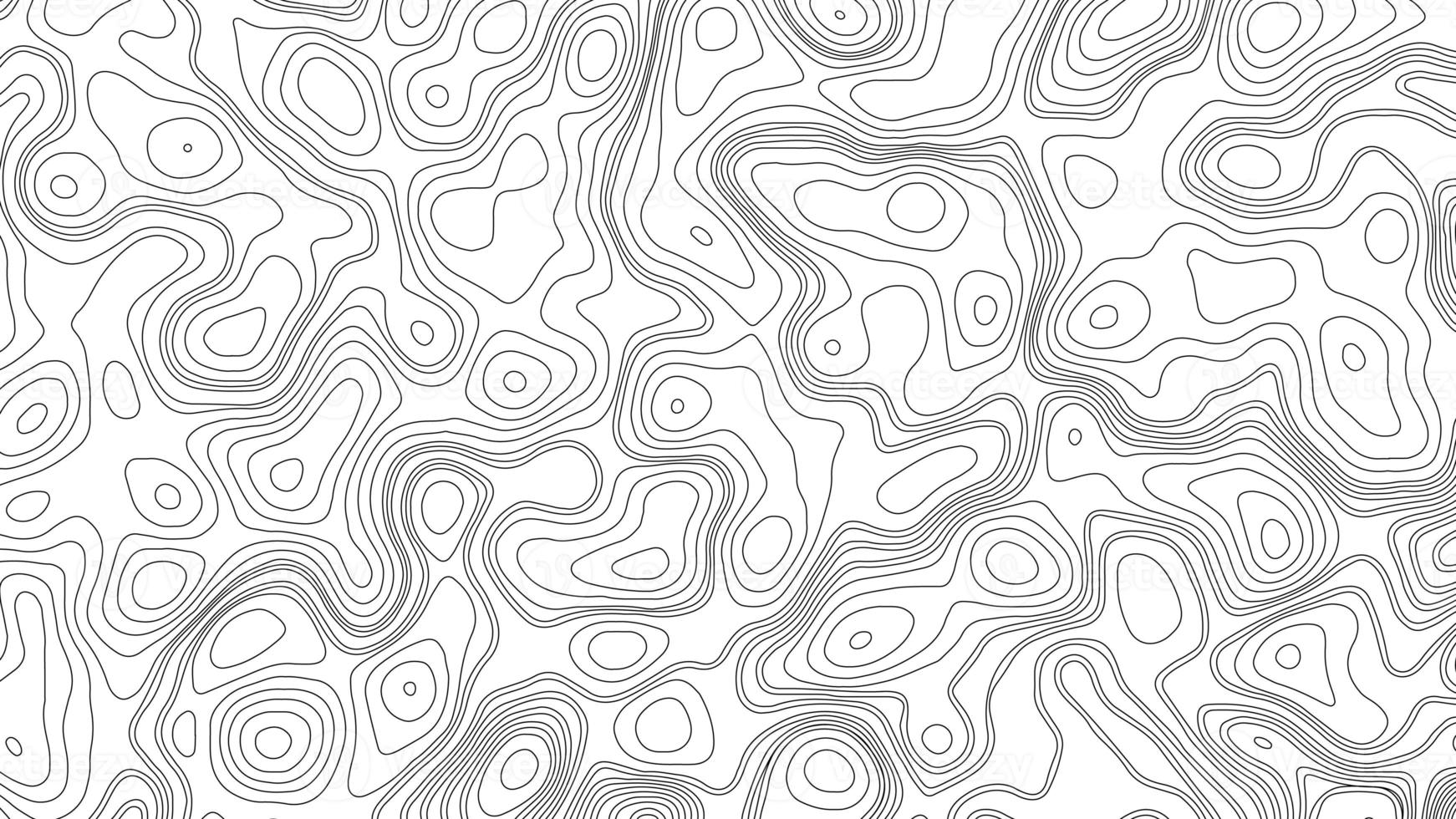 Abstract topographic contours map background. Geographic mountain relief. Modern blank detailed topographic contour map subtle white background. photo