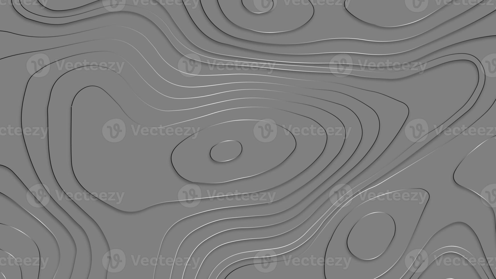 Black paper cut background. Abstract realistic paper cut decoration textured with wavy layers. Cover layout template. Material design concept. Minimalistic design for business presentations, flyers photo