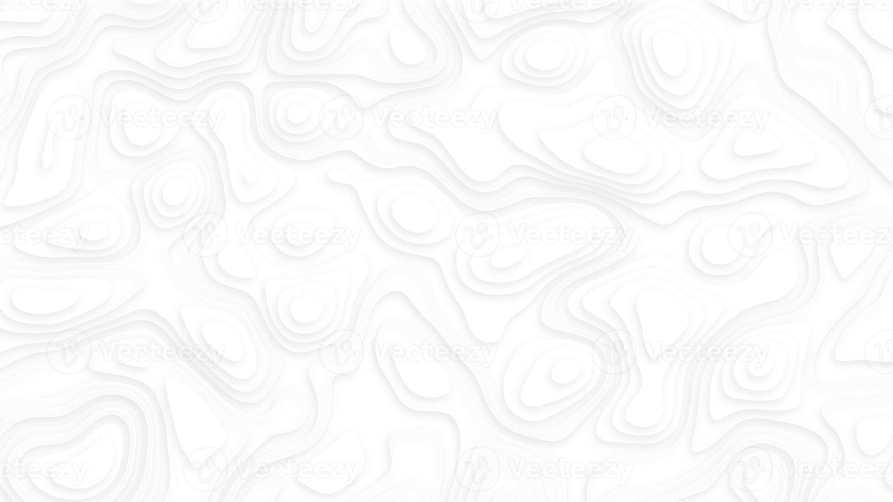 Abstract smooth origami shape paper cut. White realistic paper cut wave curve overlap background decoration texture. photo