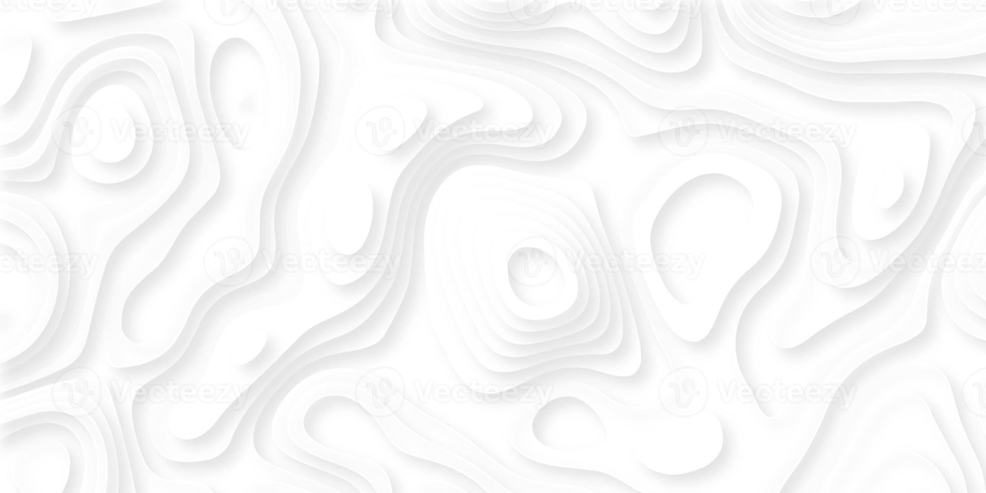Abstract smooth origami shape paper cut. White realistic paper cut wave curve overlap background decoration texture. photo