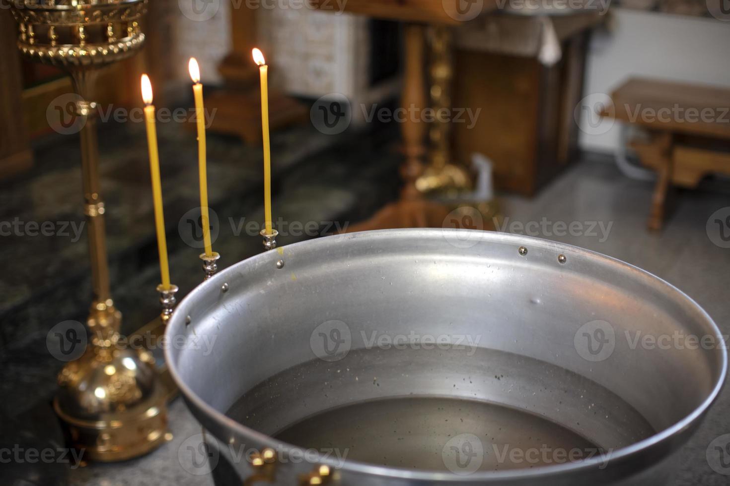 Font for Orthodox baptism of babies. Preparing for the baptism of children photo