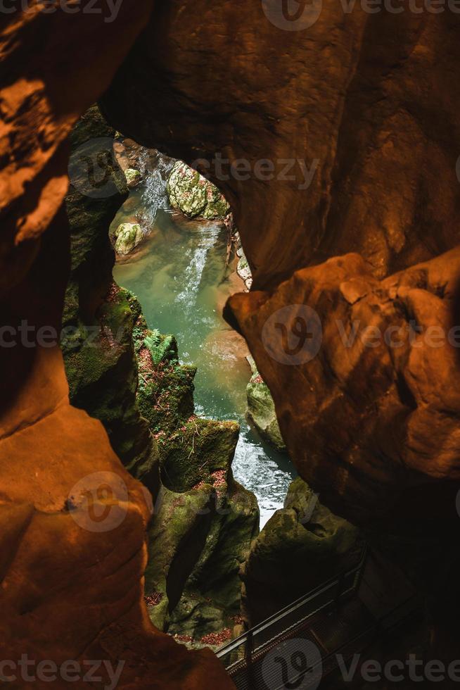 Majestic Gorges du Pont du Diable Cave in France photo