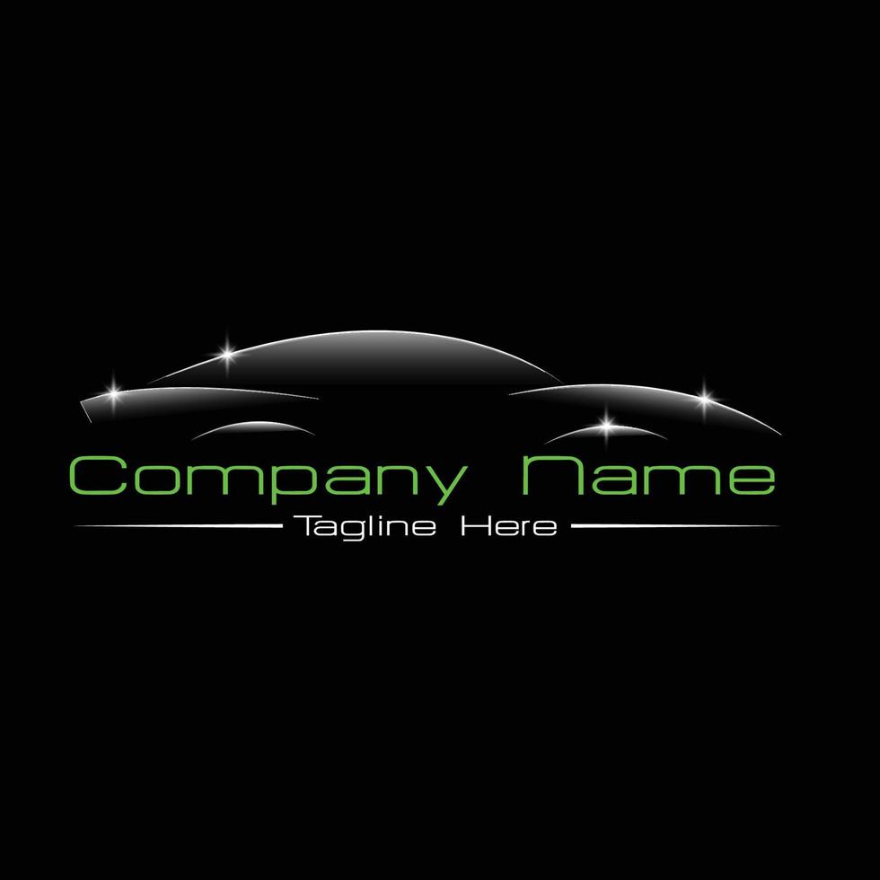 Auto detailing shine logo design template vector