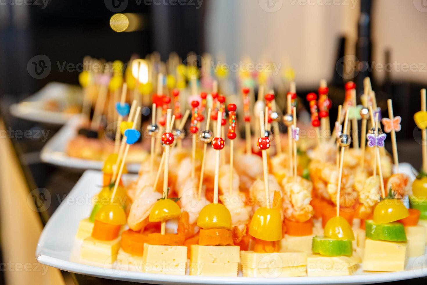 buffet table with snacks for guests 20498079 Stock Photo at Vecteezy