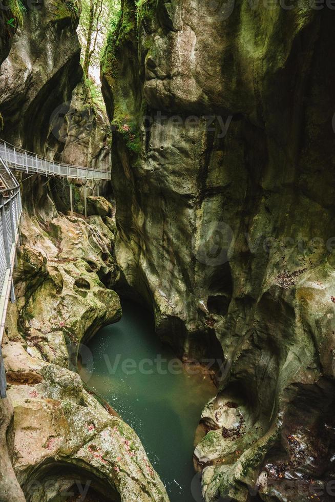 Majestic Gorges du Pont du Diable Cave in France photo