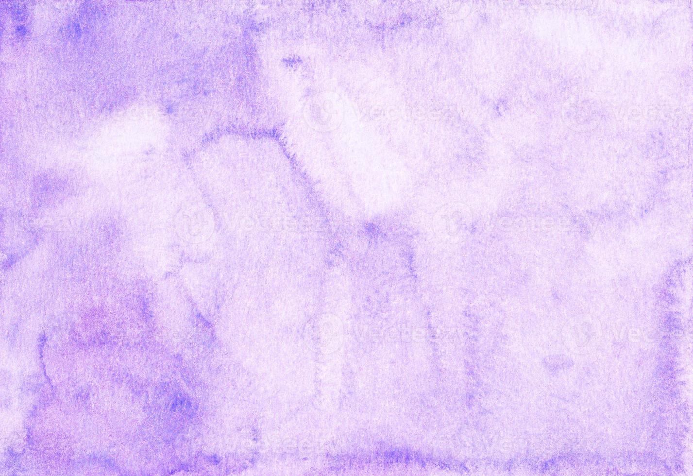 Watercolor light lavender background texture. Brush strokes on paper. Aquarelle pastel purple backdrop. photo