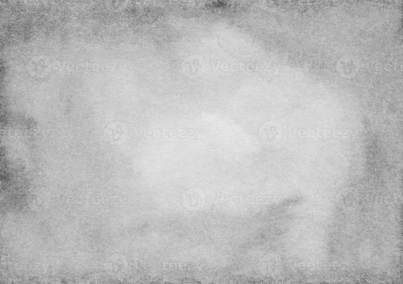 Watercolor light gray background texture. White and grey backdrop with space for text. Monochrome stains on paper overlay. photo