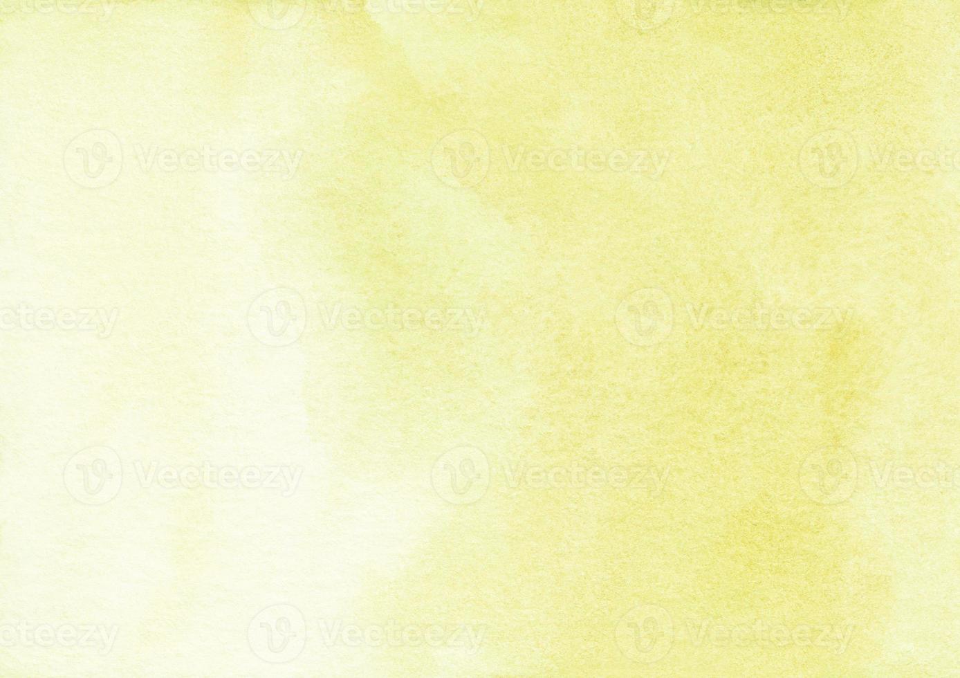Watercolor light yellow ombre background texture. Aquarelle abstract pastel yellow gradient backdrop. photo
