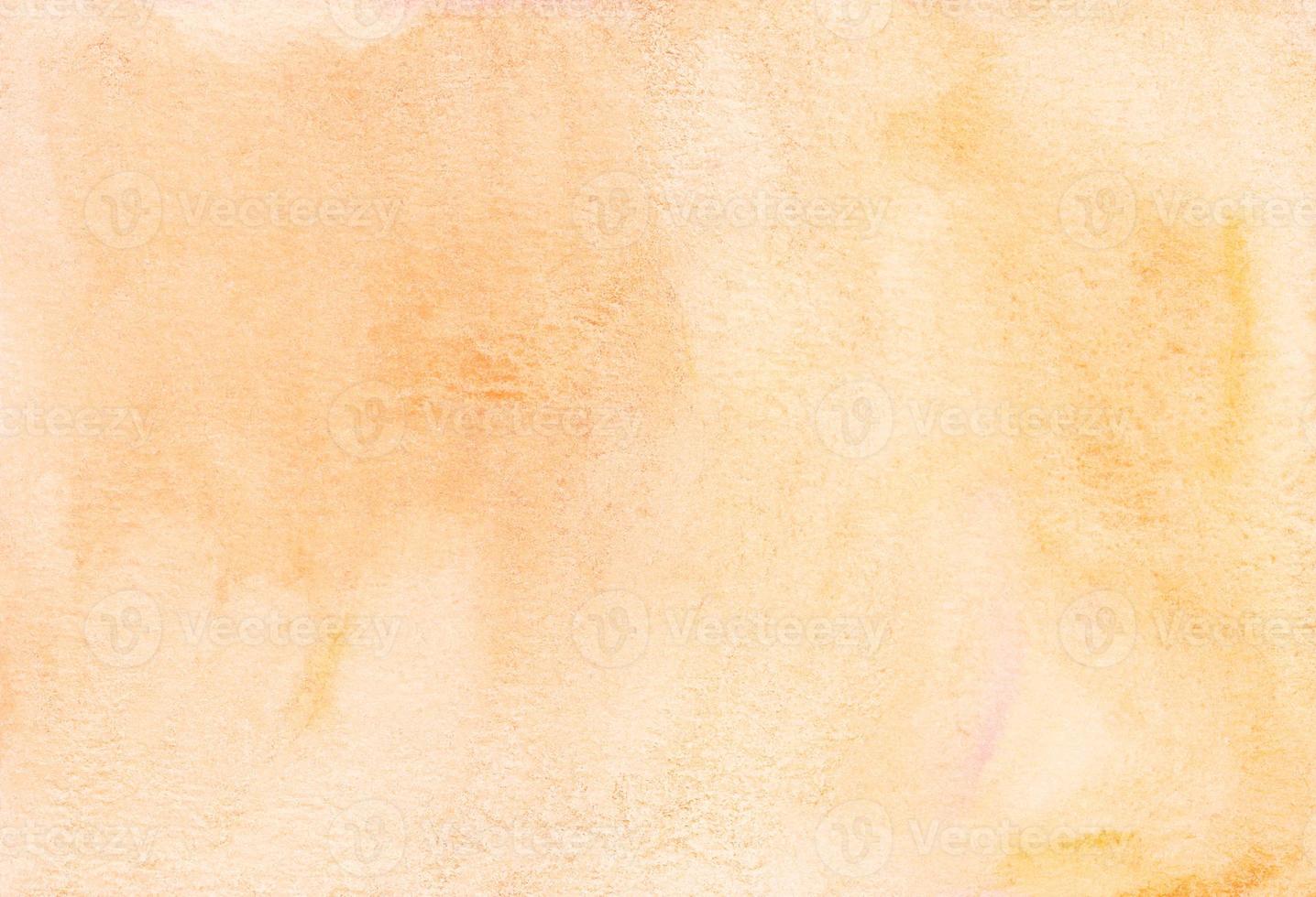 Watercolor light peach color background texture. Aquarelle abstract pastel orange backdrop. photo