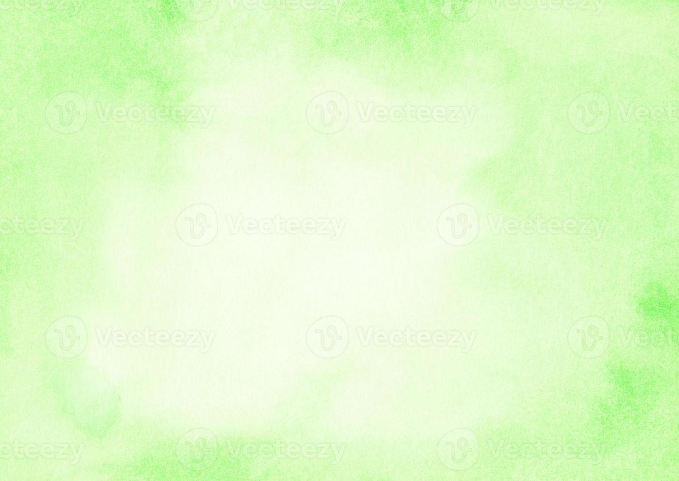 Watercolor light green background texture. Aquarelle abstract bright soft mint green color backdrop with space for text. photo