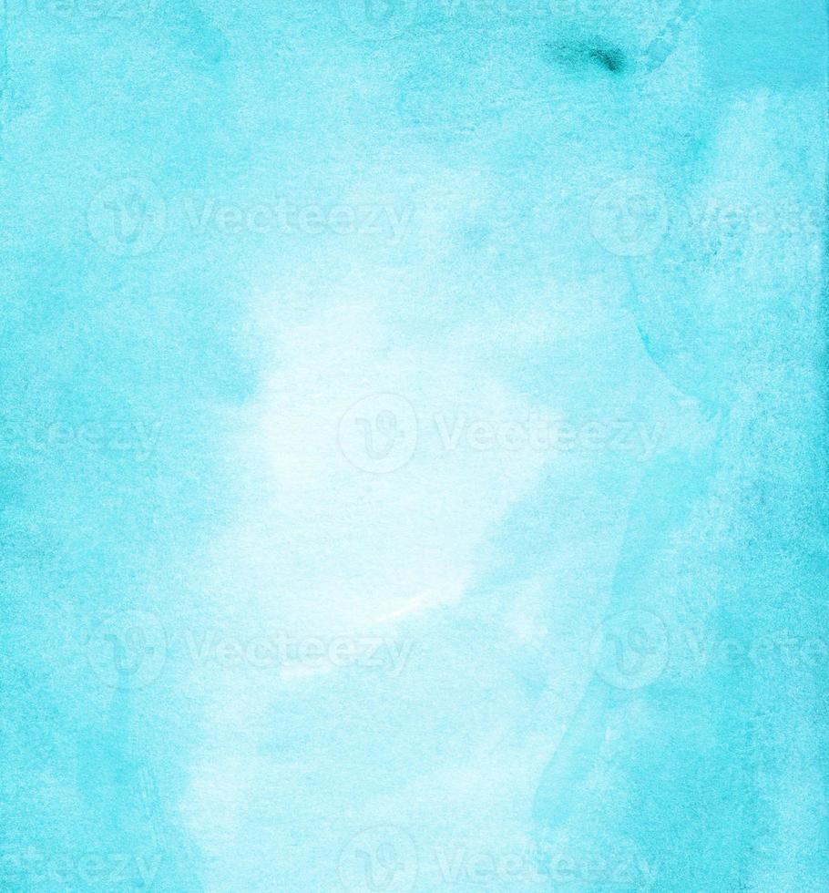Watercolor light blue background hand painted with space for text. Sky blue backdrop. photo