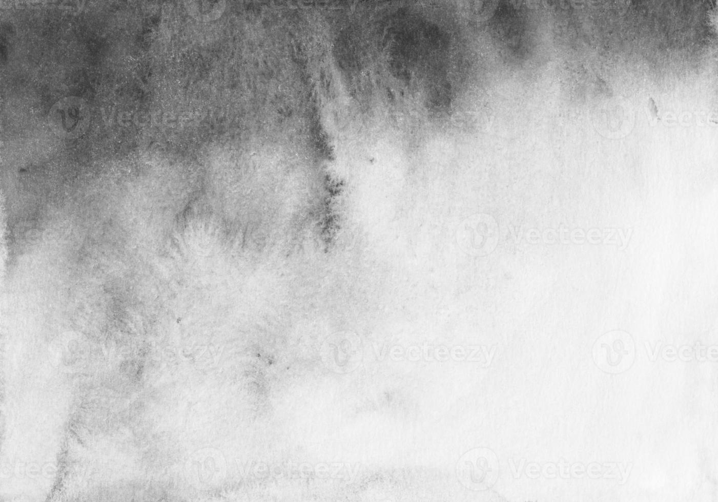 Watercolor light gray gradient background texture. Black and white watercolour backdrop. Grey stains on paper. photo