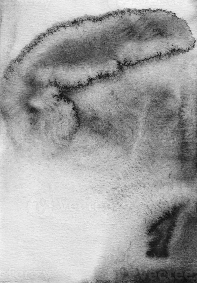 Watercolor old gray background texture. Vintage watercolour monochrome backdrop. Stains on paper photo