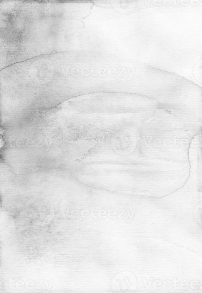 Watercolor old light gray gradient background texture. Black and white watercolour backdrop. Grey stains on paper. photo
