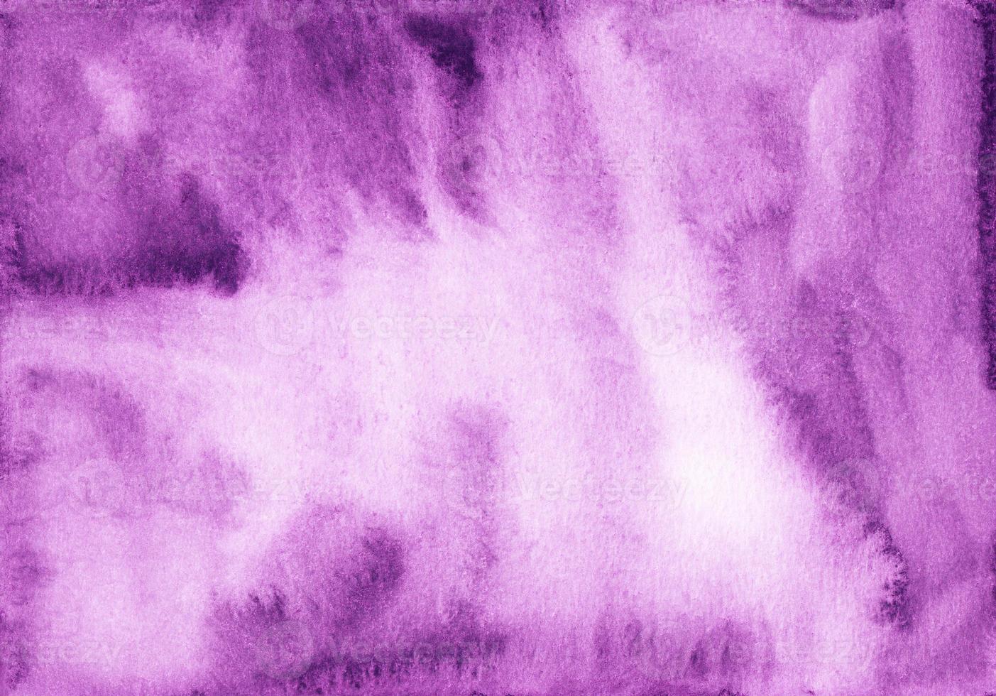 Watercolor purple and white background texture with space for text, hand painted. Vintage watercolour deep violet backdrop. photo