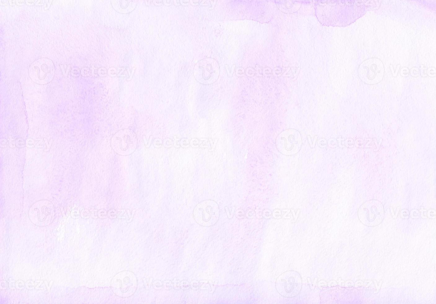 Watercolor messy lavender and white background. photo