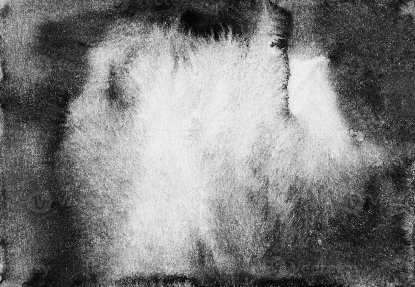 Watercolor grunge black and white background texture with space for text. Monochrome old dark backdrop photo