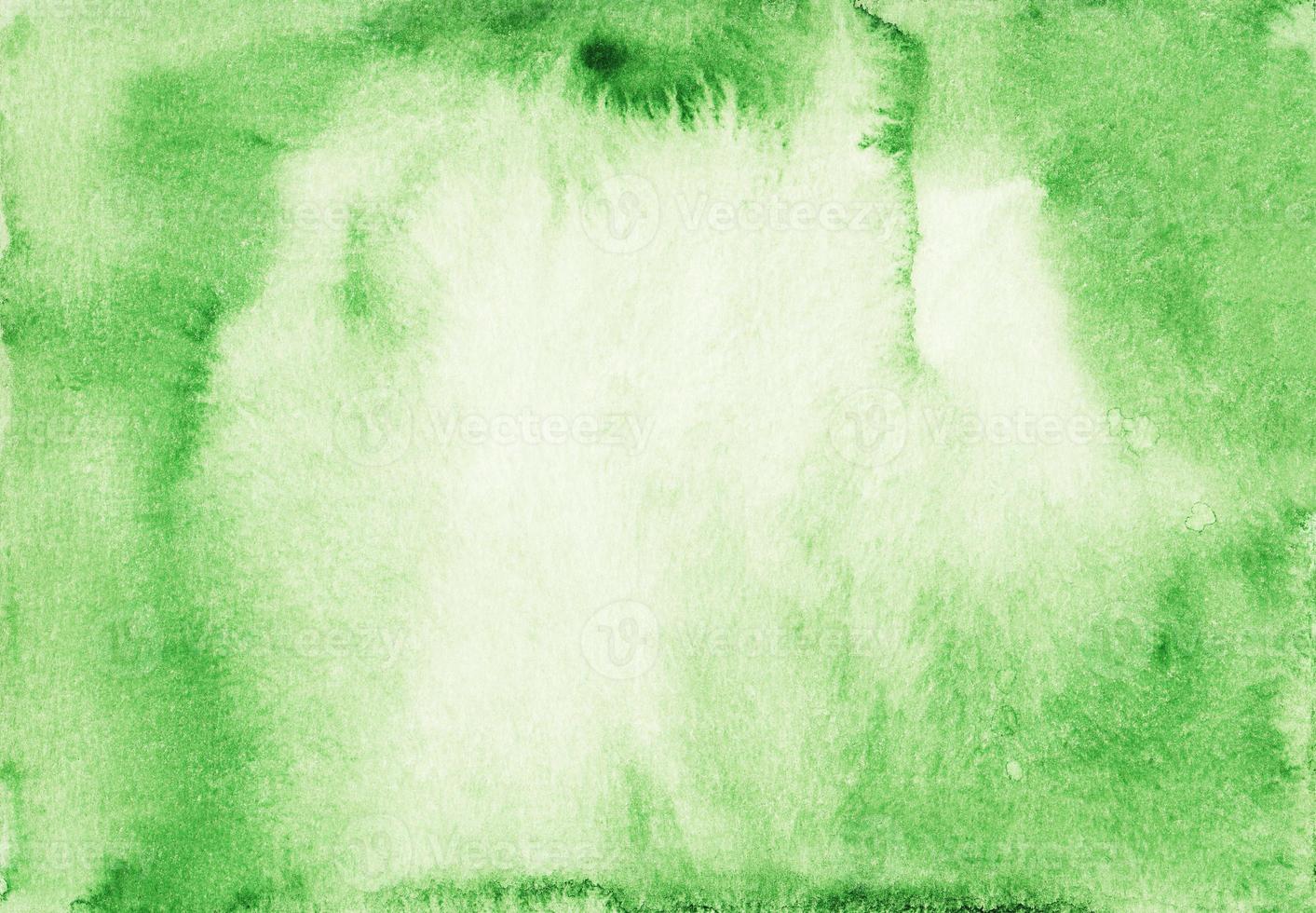 Watercolor light green and white background texture with space for text. Aquarelle abstract bright spring green backdrop. photo