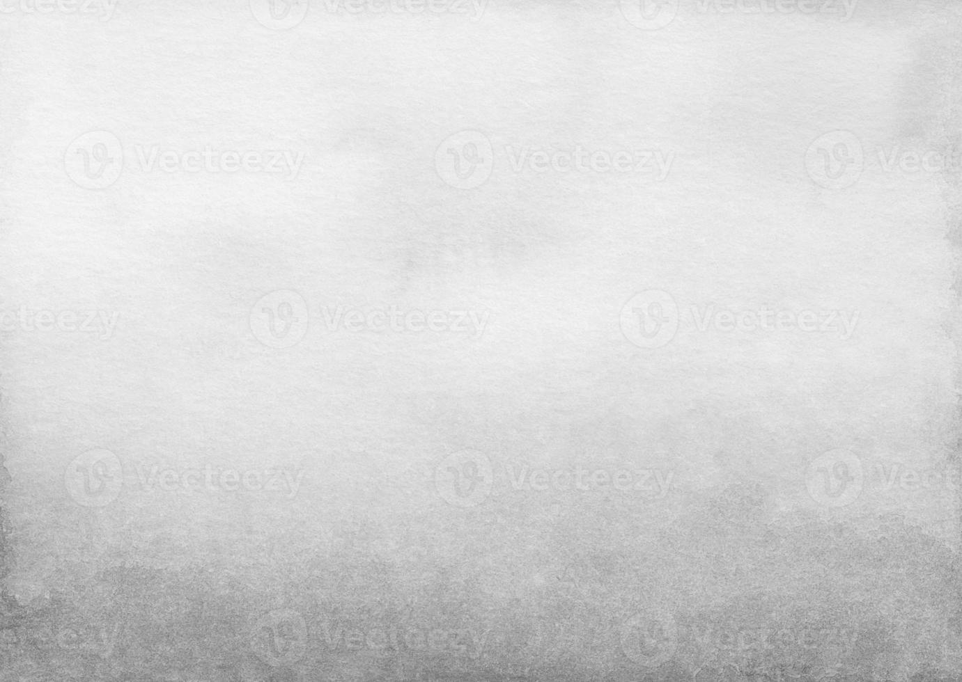 Watercolor light gray gradient background texture. Aquarelle monochrome stains on paper. photo