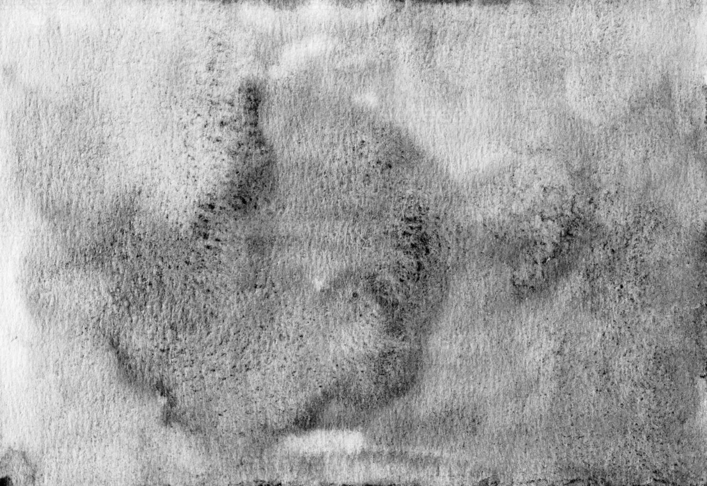 Watercolor gray background texture. Watercolour monochrome backdrop. Stains on paper. photo