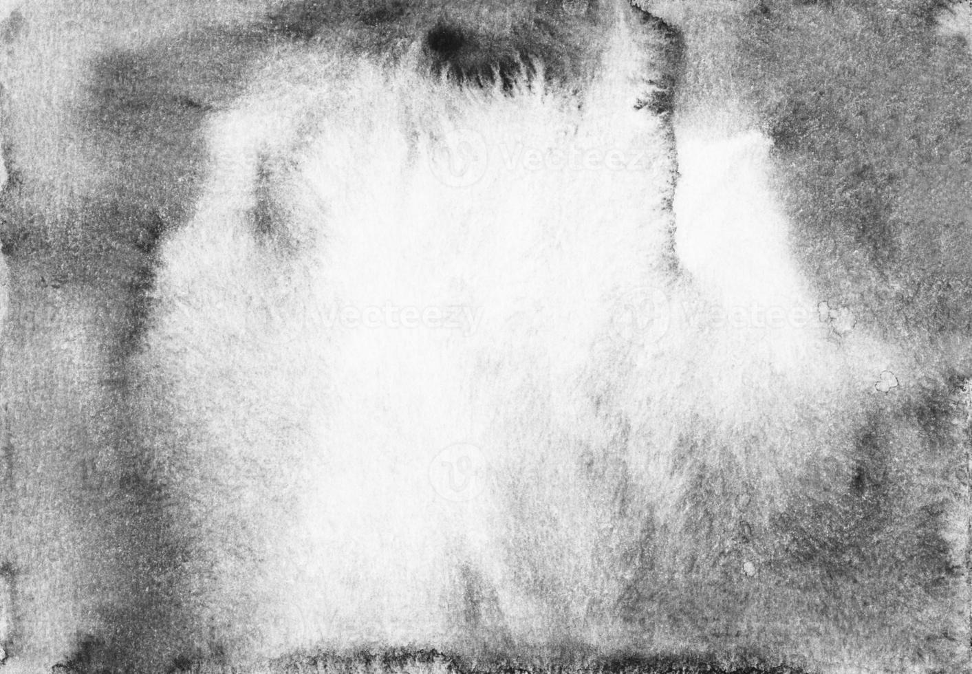 Watercolor old gray and white background texture with space for text. Grunge watercolour monochrome backdrop. Stains on paper photo