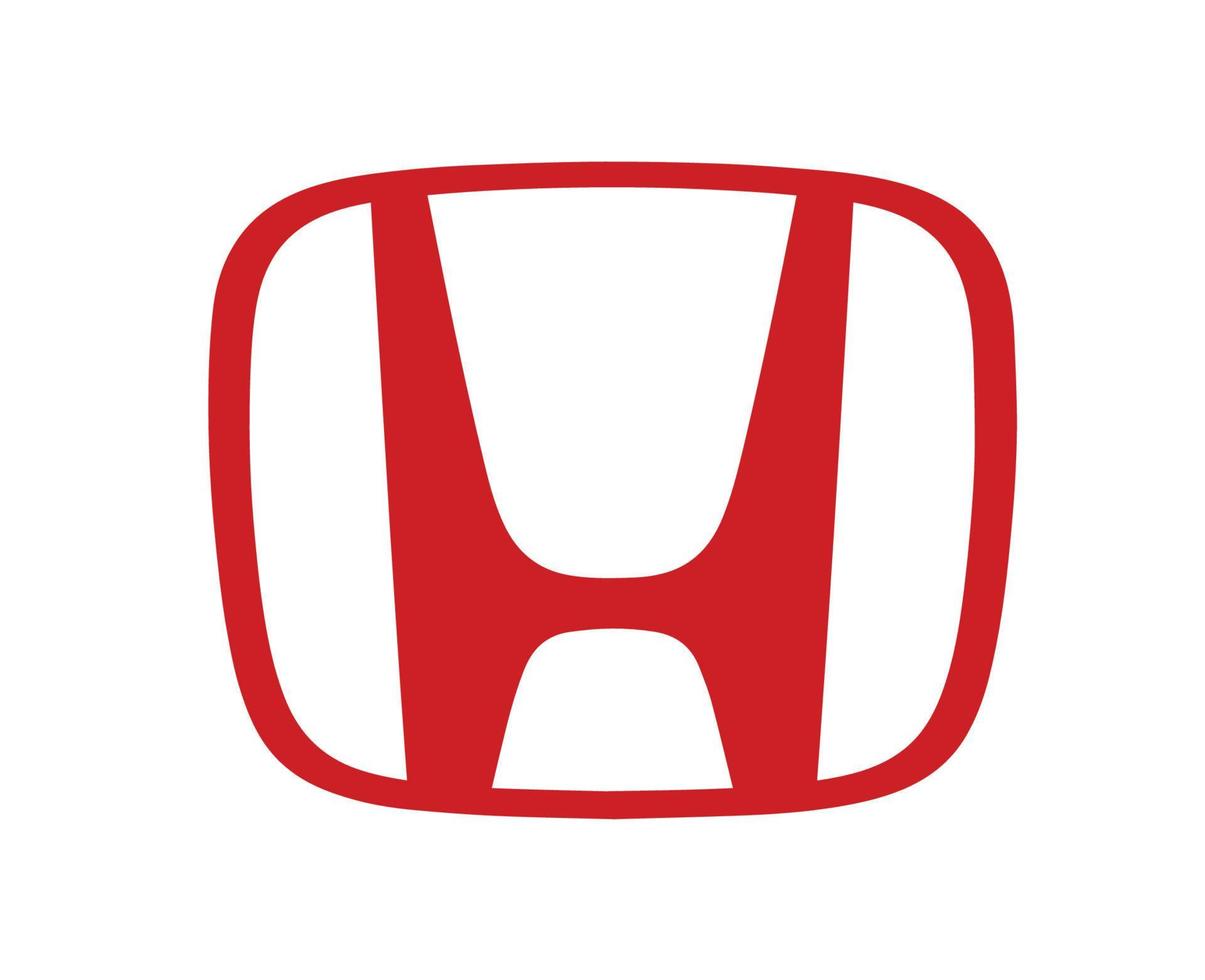 Honda marca logo coche símbolo rojo diseño Japón automóvil vector ilustración