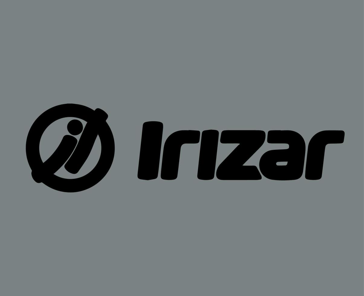 Irizar logo marca símbolo con nombre negro diseño Español coche automóvil vector ilustración con gris antecedentes