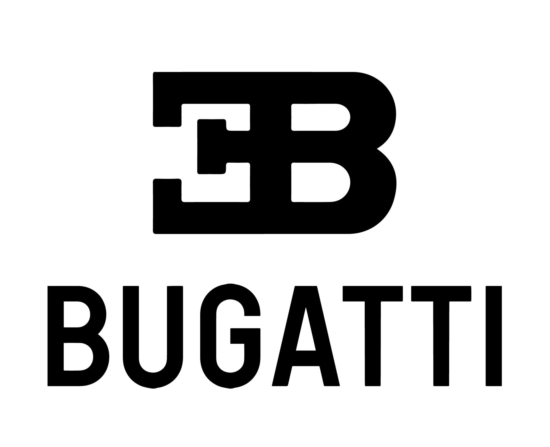 Bugatti Brand Symbol Logo Name White Design French cars Automobile