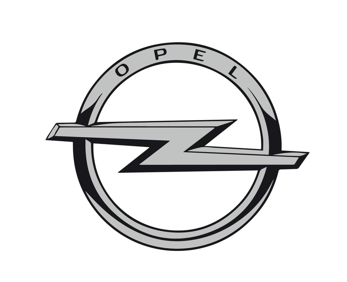 opel marca logo coche símbolo diseño alemán automóvil vector ilustración