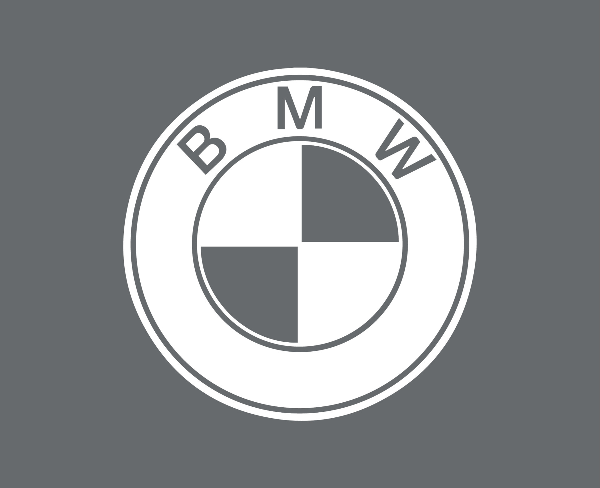 BMW Brand Logo Car Symbol White Design Germany Automobile Vector