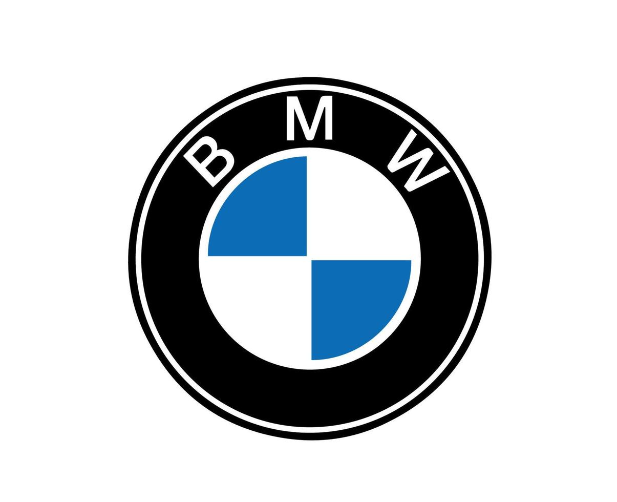 BMW Brand Logo Car Symbol Design Germany Automobile Vector Illustration