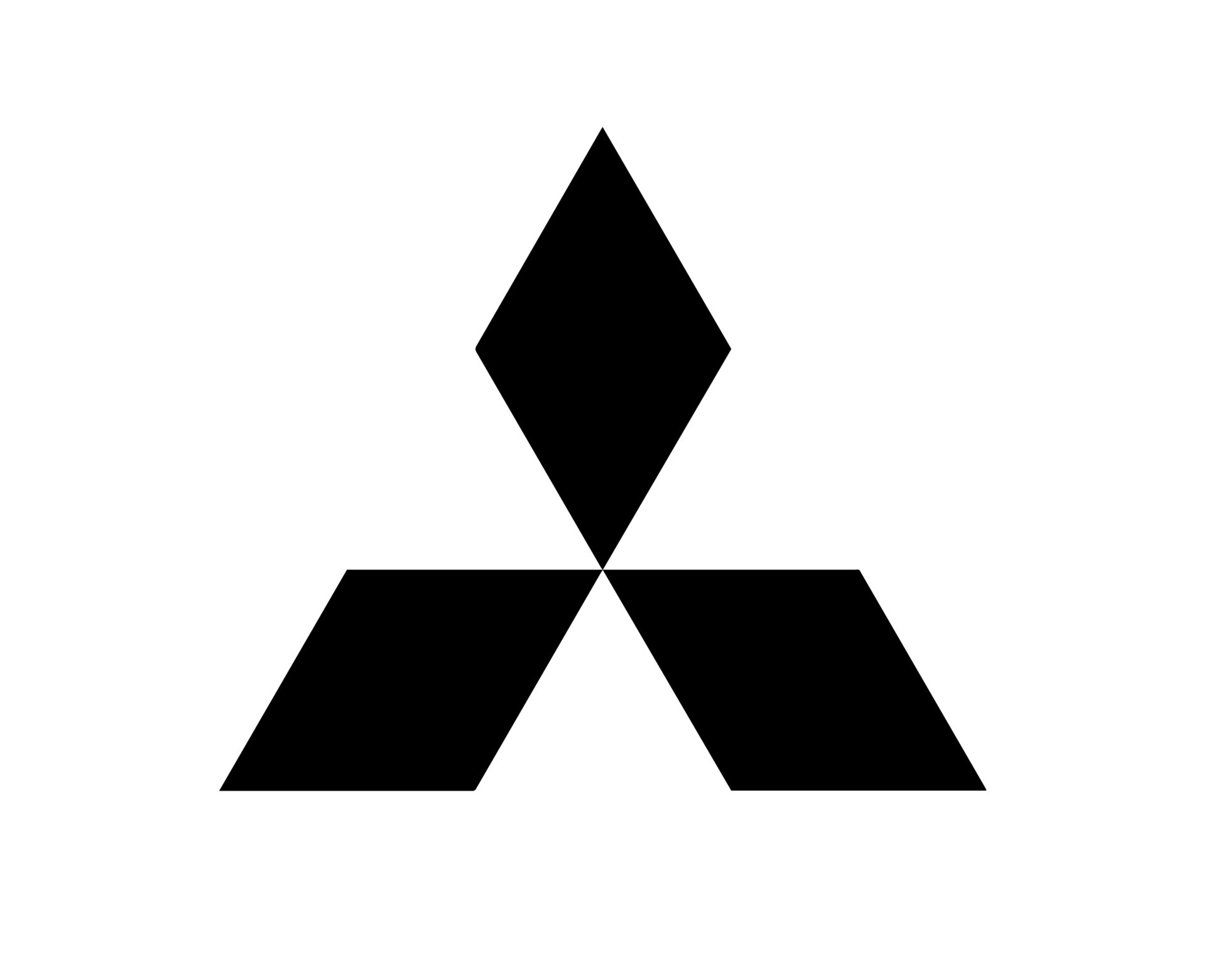 mitsubishi logo black