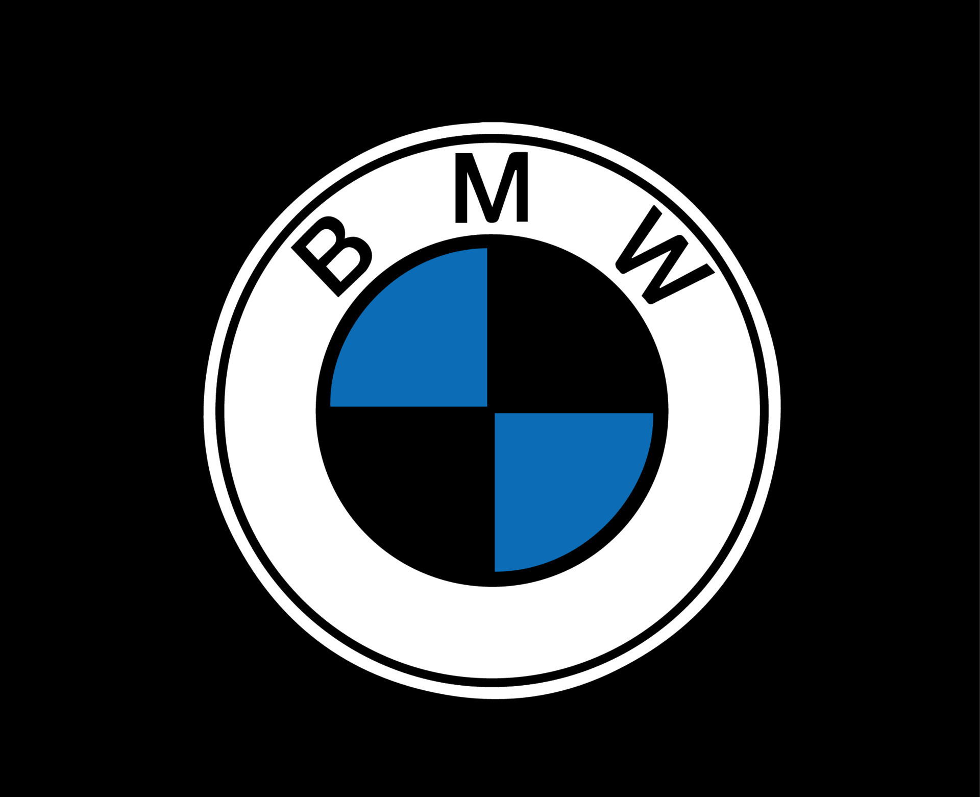 BMW Marke Logo Symbol schwarz Design Deutschland Auto Automobil