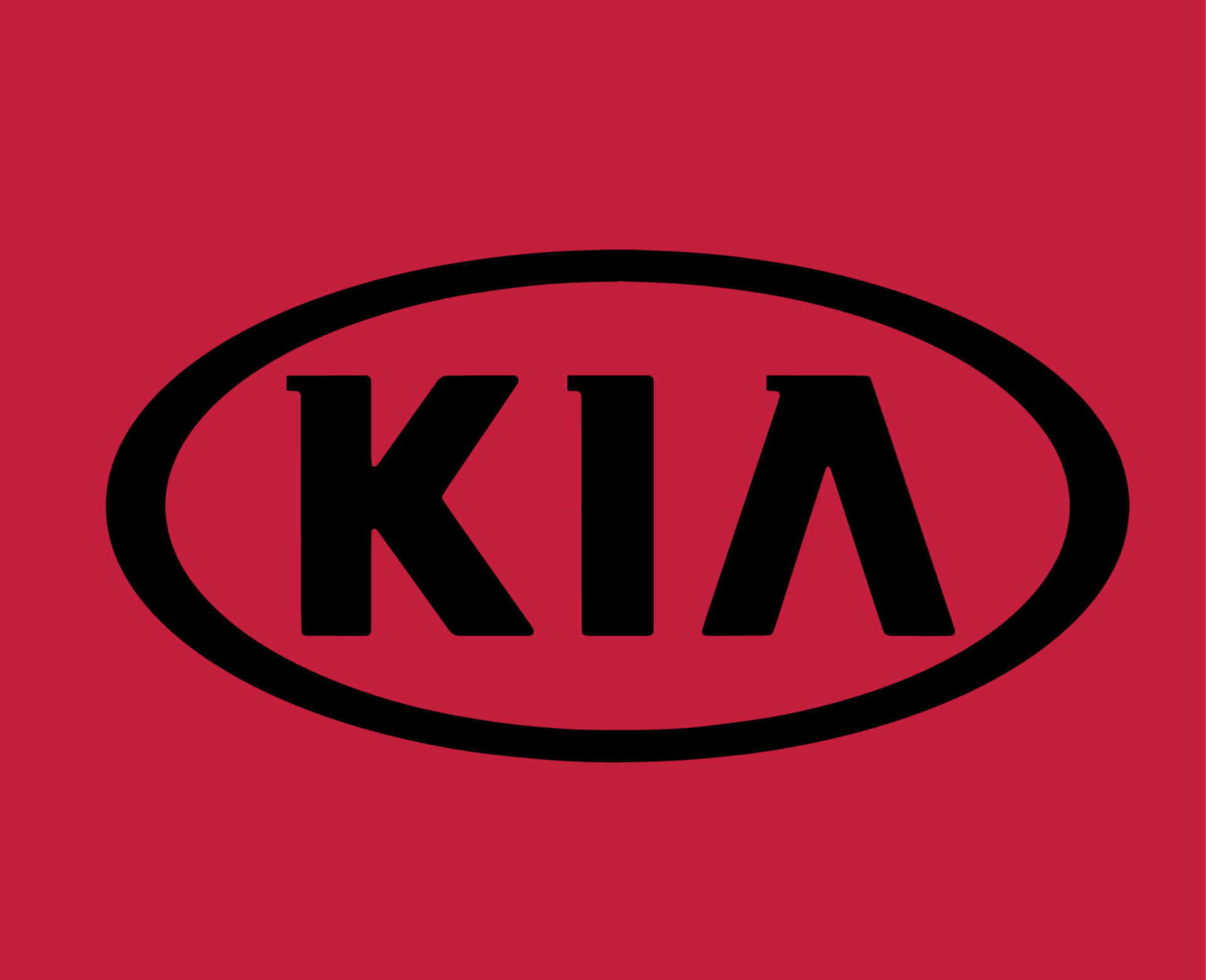 Kia Logo Brand Symbol Black Design South Korean Car Automobile ...