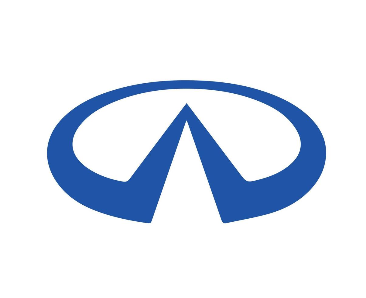infinito marca logo coche símbolo azul diseño Japón automóvil vector ilustración