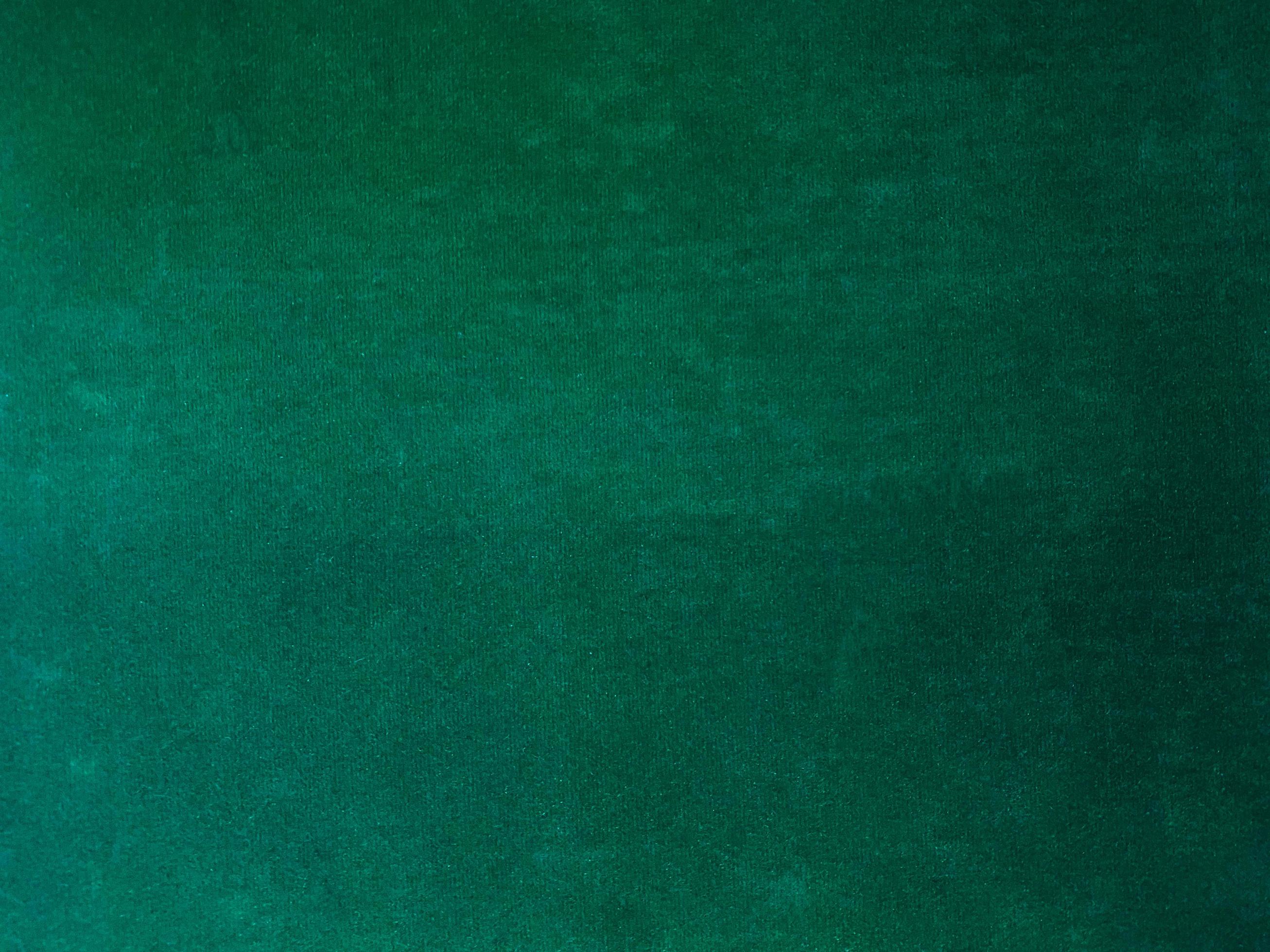 Dark green old velvet fabric texture used as background. Empty green