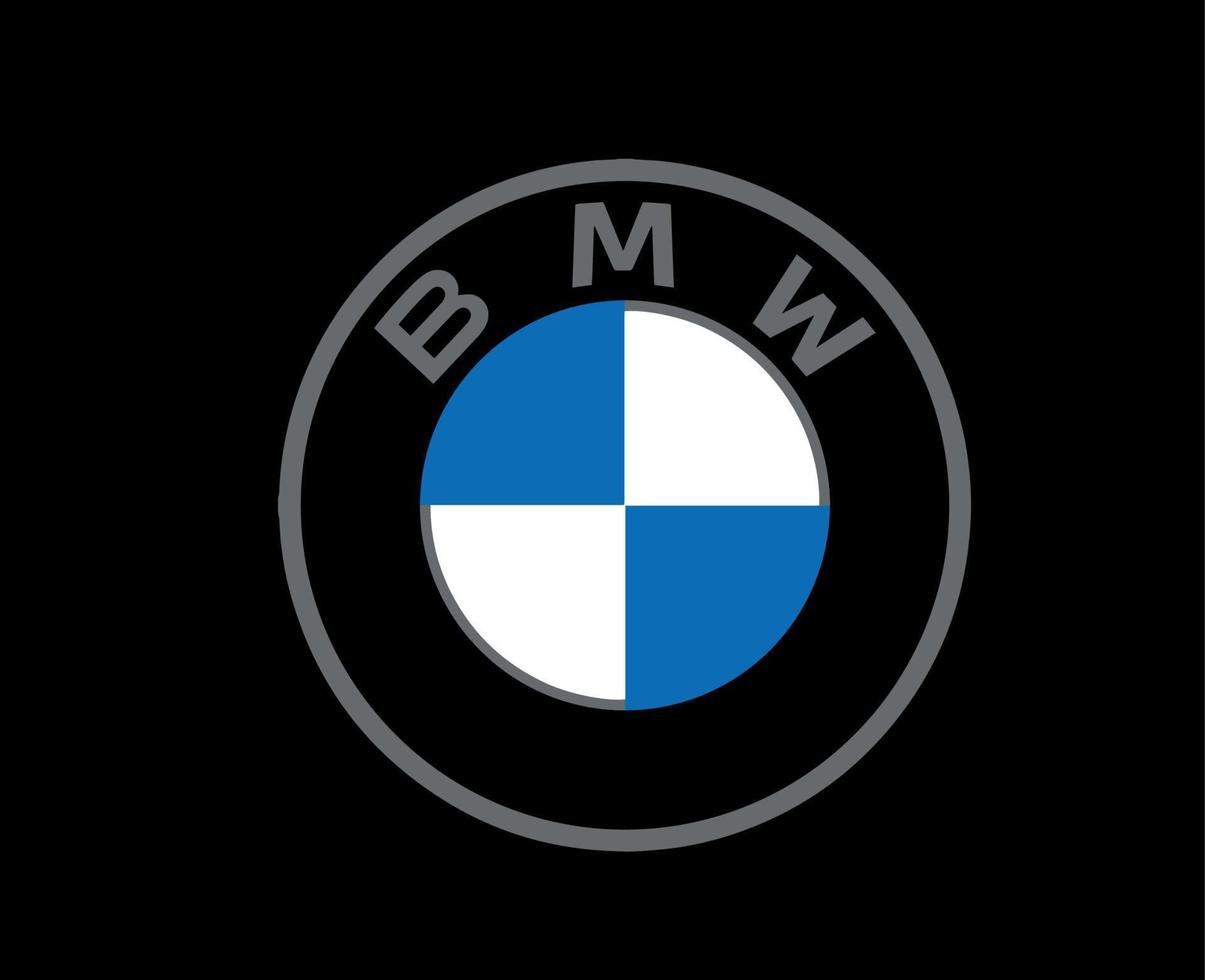 BMW marca logo coche símbolo diseño Alemania automóvil vector ilustración con negro antecedentes