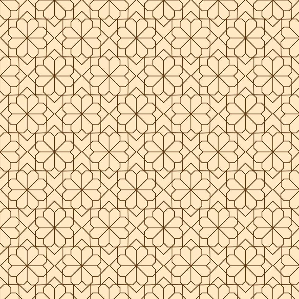 Background with seamless pattern in islamic style vector