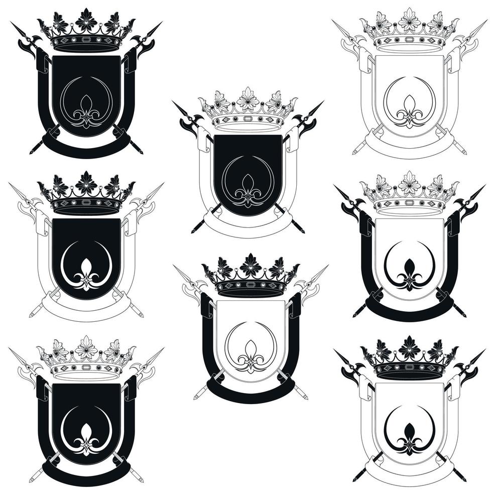 Illustration Medieval Coat of Arms vector