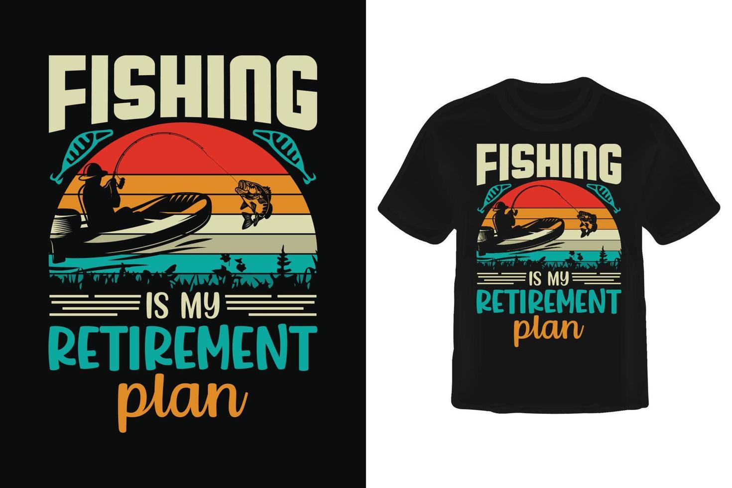 Fishing T shirt design. vector