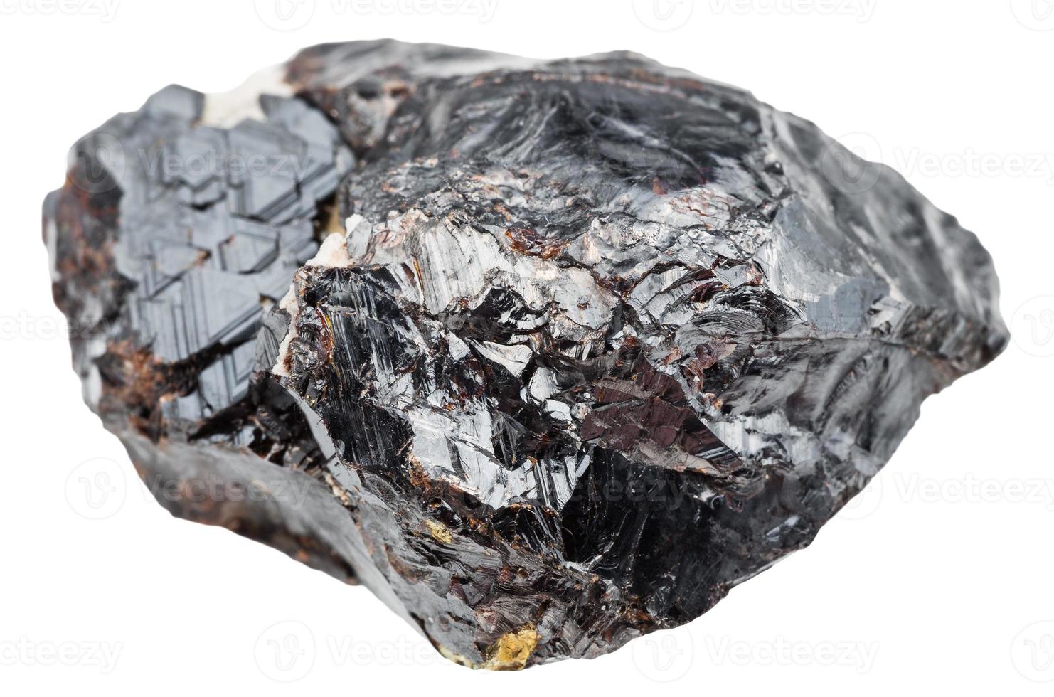crystal of sphalerite zinc blende isolated photo