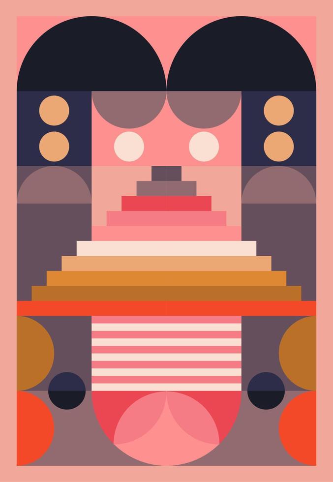 rosado palacio escaleras. adecuado para fondo, fondo de pantalla, pared decoración, fondo, ornamento, cubrir, web diseño, plantilla, libro cubrir, etc. vector