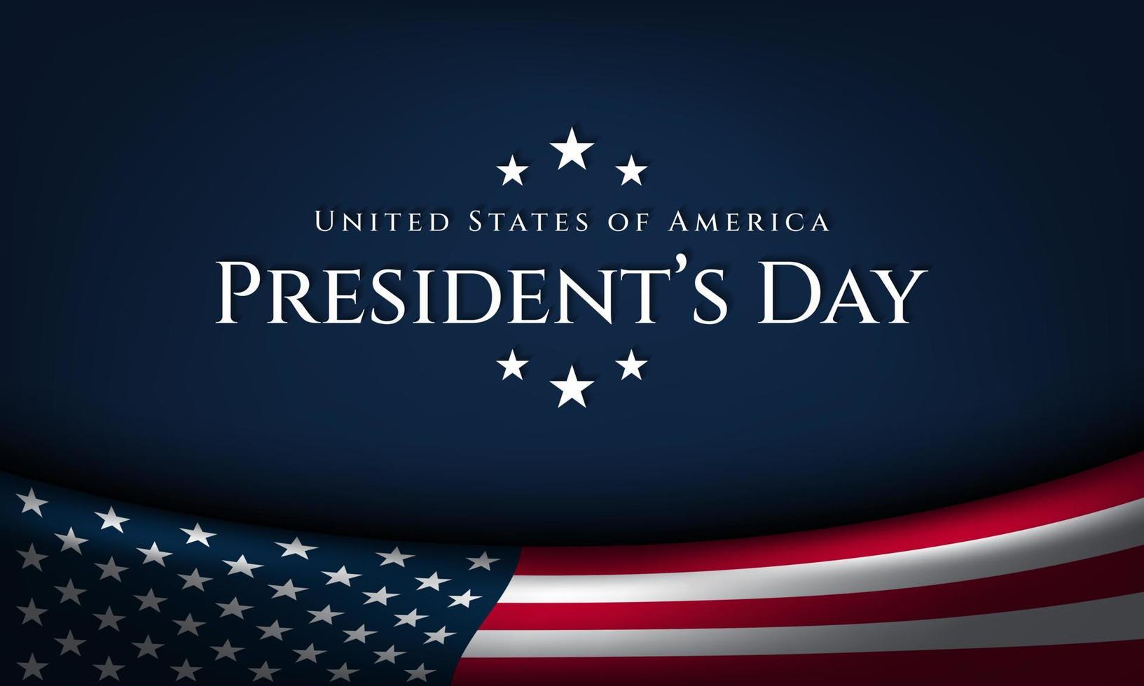 President's Day Background Design. vector